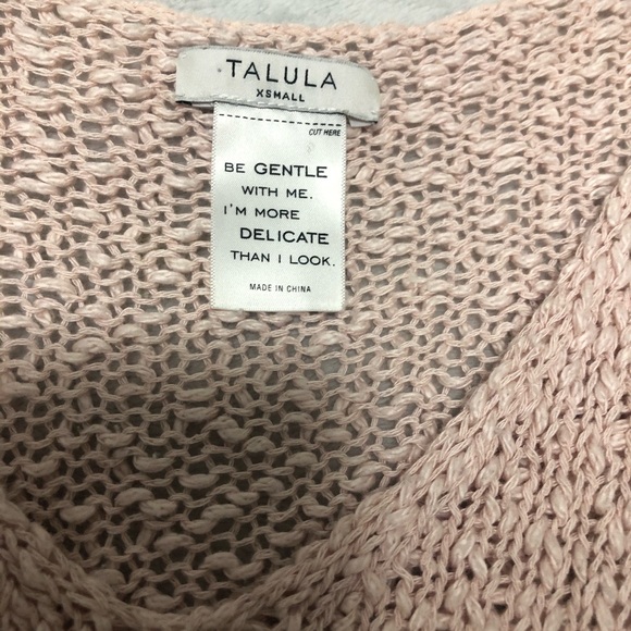 Aritzia Talula Asymmetrical knit V neck sweater XS - Picture 3 of 5